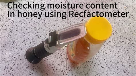 how to check moisture content of honey without meter|honey refractometer reading.